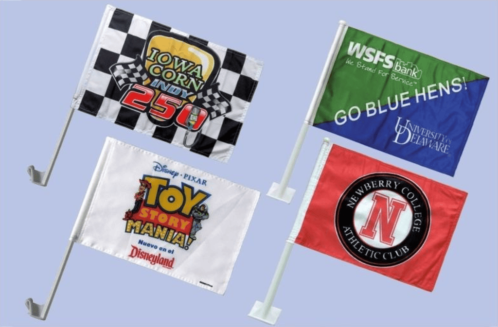 Custom Car Window Flags For Schools