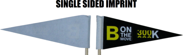 Single Sided Custom Felt Pennant