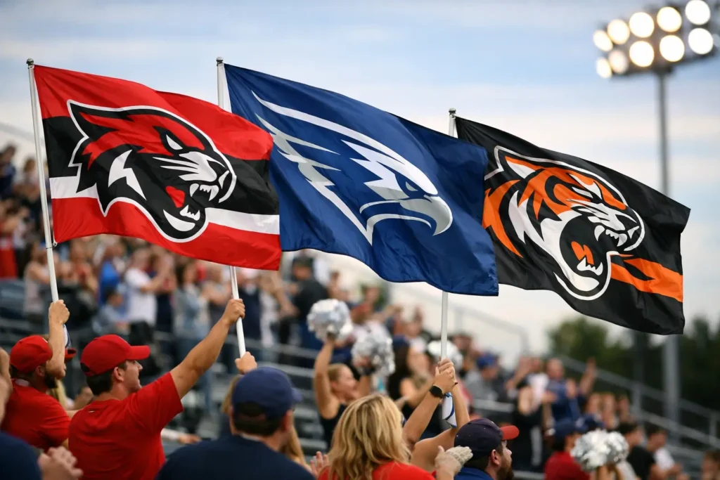 Bulk Custom Flags for Booster Clubs That Show Up