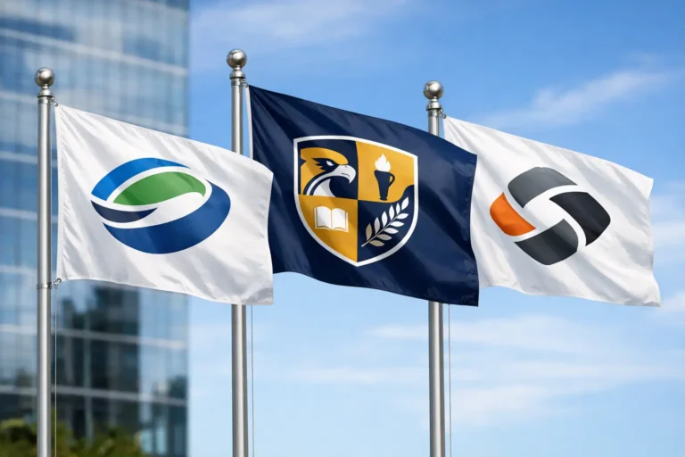 Custom Nylon Flags With Logo That Get Seen