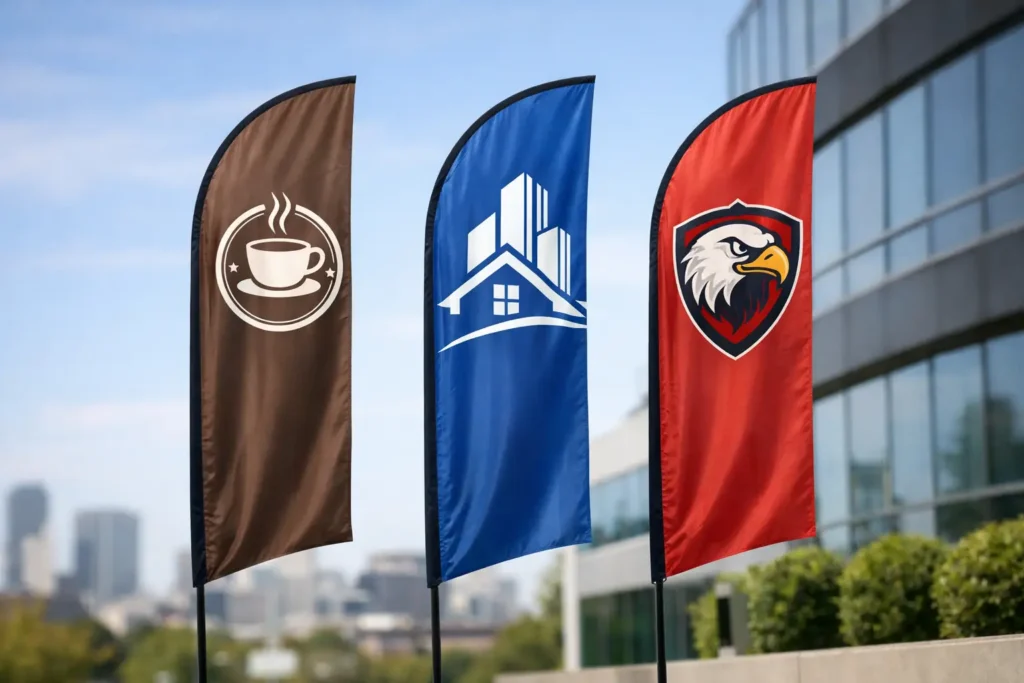 Custom Swooper Flags for Business That Get Seen