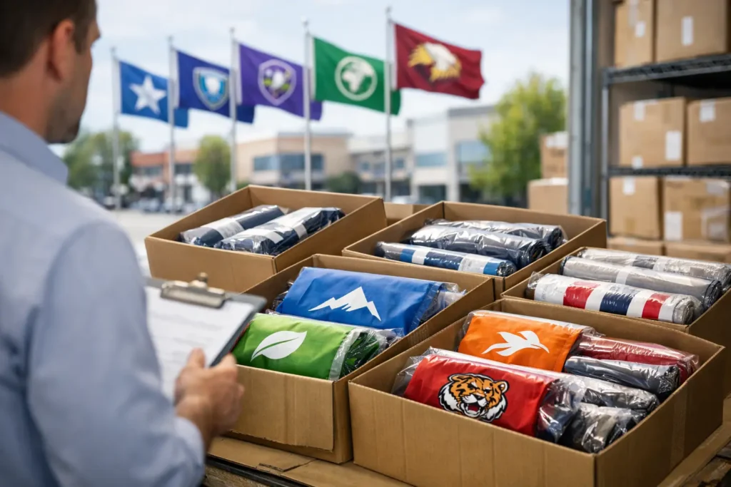 Managing Bulk Custom Flag Orders Across 50+ Locations
